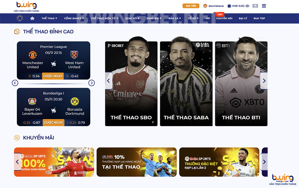 Nhà cái Bwing luôn nhận được đánh giá rất cao từ người chơi